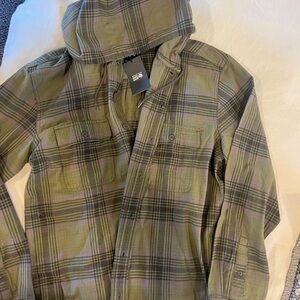 Mountain Hardwear Green Plaid Shirt Jacket
